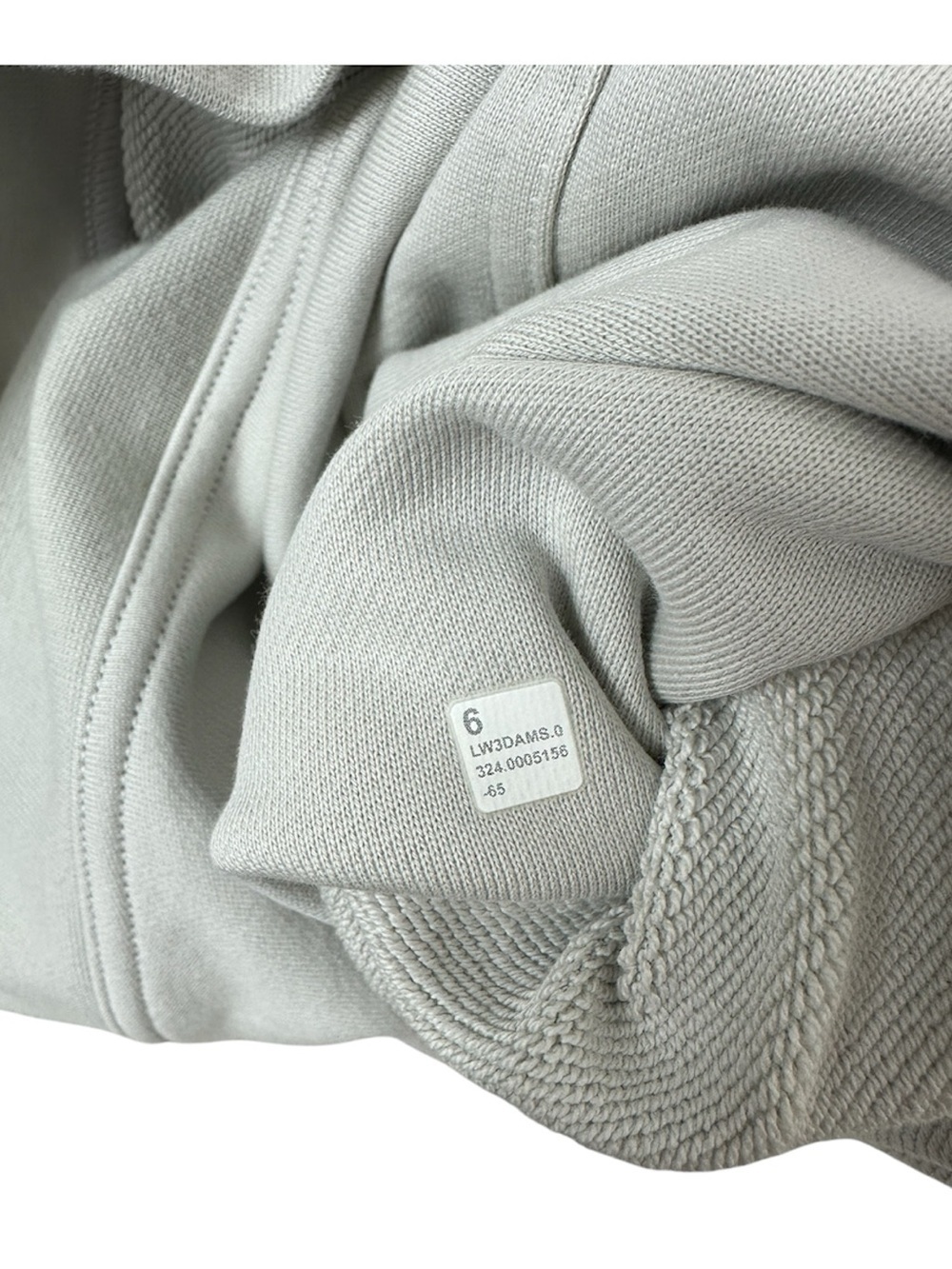 lululemon athletica All Yours Terry Cotton Ivory Pullover Hoodie Women’s Size 6 - Picture 5 of 5
